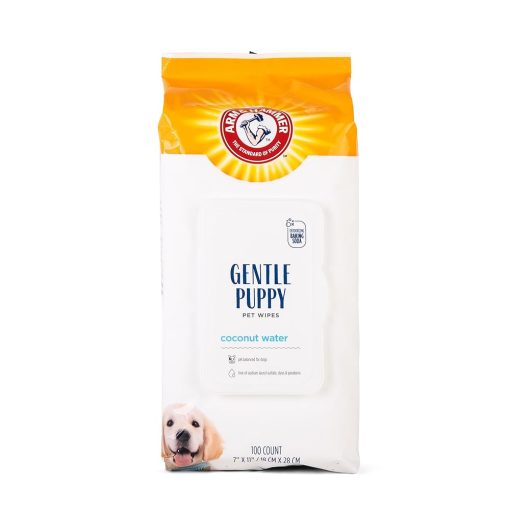 Arm & Hammer Dog Grooming Wipes - Natural Deodorizing Pet Wipe with Coconut - Travel Essential & Supplies for Dogs - Dog Whole Body & Face Cleaning - Odor Eliminator with Baking...