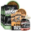Bully Max Puppy Power Bundle: 24/14 High Protein Lamb Dry Dog Food (15lb), Dehydrated Chicken Wet Food (6lb Dry, Makes 16.5lb Wet Food) & Puppy Vitamins (3 Bottles) for Optimal...