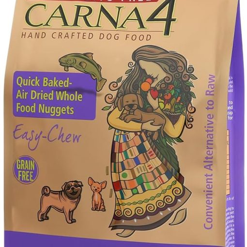 CARNA4 All Life Stages Easy Chew Fish Formula Dry Dog Food (20 Pound, Fish)