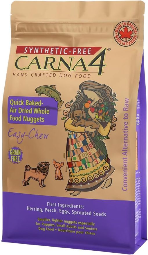 CARNA4 All Life Stages Easy Chew Fish Formula Dry Dog Food (20 Pound, Fish)