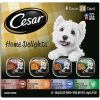CESAR HOME DELIGHTS Wet Dog Food Pot Roast & Vegetable, Beef Stew, Turkey Potato & Green Bean, and Hearth Chicken & Noodle Variety Pack, (24) 3.5 oz. Easy Peel Trays