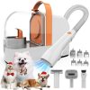 Dog Grooming Vacuum, Dog Grooming Kit with Pet Clippers, 12,000Pa Pet Hair Vacuum Pet Grooming Vacuum for Dogs, Dog Vacuum for Shedding Grooming, Low Noise Dog Shedding Brush...
