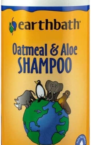 earthbath Oatmeal & Aloe Dog Shampoo - Oatmeal Shampoo for Dogs, Dry Itchy Skin Relief, Hypoallergenic Anti Itch Puppy Shampoo for Sensitive Skin, Tear Free Pet Wash - Vanilla &...