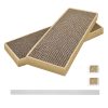 HappyFreeSX Splicing Cat Scratch Pad: Cat Scratchers for Indoor Cats and Kitten, 2 Pack Cat Scratching Pad, Cat Scratcher Cardboard, Cat Scratching Pad, Premium Scratch from...