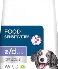 Hill- s z/d Low Fat Hydrolyzed Soy Recipe Food Sensitivities Dry Dog Food 25 lb