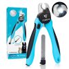 LED Dog Nail Clipper with Light, Illuminates Nails or Bloodline for Safe and Easy Trimmers, Extra Sharp for Thick Nails, Quick Sensor, Avoid Over Cutting Toenail, for Cats & Dogs