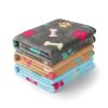 Luciphia 1 Pack 3 Blankets Fluffy Premium Fleece Pet Blanket Flannel Paw Printed Throw for Dog Cat(Small 23x16'', Grey/Brown/Blue)