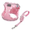 Mercano Soft Mesh Dog Harness and Leash Set, No-Chock Step-in Reflective Breathable Lightweight Easy Walk Escape Proof Vest Harnesses with Safety Buckle for Small Medium Dogs,...