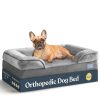 Orthopedic Sofa Dog Bed - Ultra Comfortable Dog Beds for Medium Dogs - Breathable & Waterproof Pet Bed- Egg Foam Sofa Bed with Extra Head and Neck Support - Removable Washable...