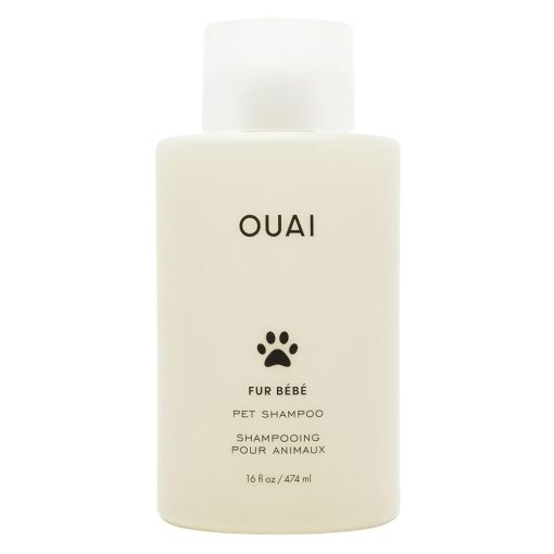 OUAI Fur Bébé Pet Shampoo, Mercer Street Scent - Dog Shampoo and Coat Wash for Hydrating, Cleansing and Adding Shine - Pet Supplies by OUAI (16 Fl Oz)