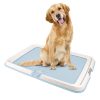 IRIS USA Pee Pad Holder, XL, Marking and Leg Lifting Dog Pad Holder, Foldable, Secured Latches, Non-Skid Rubber Feet, High Polish Finish for Easy Cleaning, Fits 23"x35" Pad or...