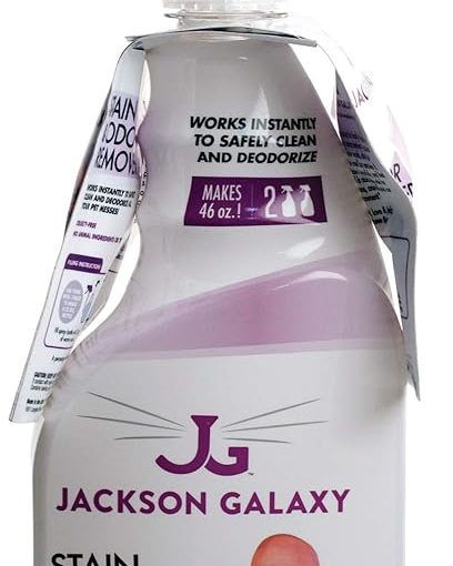 Jackson Galaxy: Stain & Odor Remover - Pet Urine Remover - 23 oz bottle - 2 Fill Tablets Included - Eliminates Pet Stains & Odors Quickly - Works On Multiple Surfaces -...