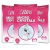 Ultra Micro Crystals Premium Cat Litter - 99.9% Dust Free, Soft on Paws, Fragrance Free - 15 Lbs. Total (3pk of 5 Lbs.)