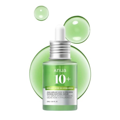 Anua Azelaic Acid 10 Hyaluron Redness Soothing Serum, Facial Serum for Sensitive skin, Hyaluronic Acid, Niacinamide, Spot Care, Natural Color, Vegan, Korean Skincare (30ml/ 1.01...